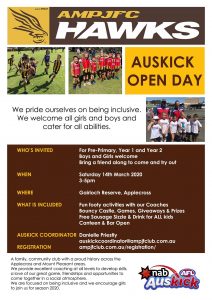 Hawks News: AUSKICK Open Day