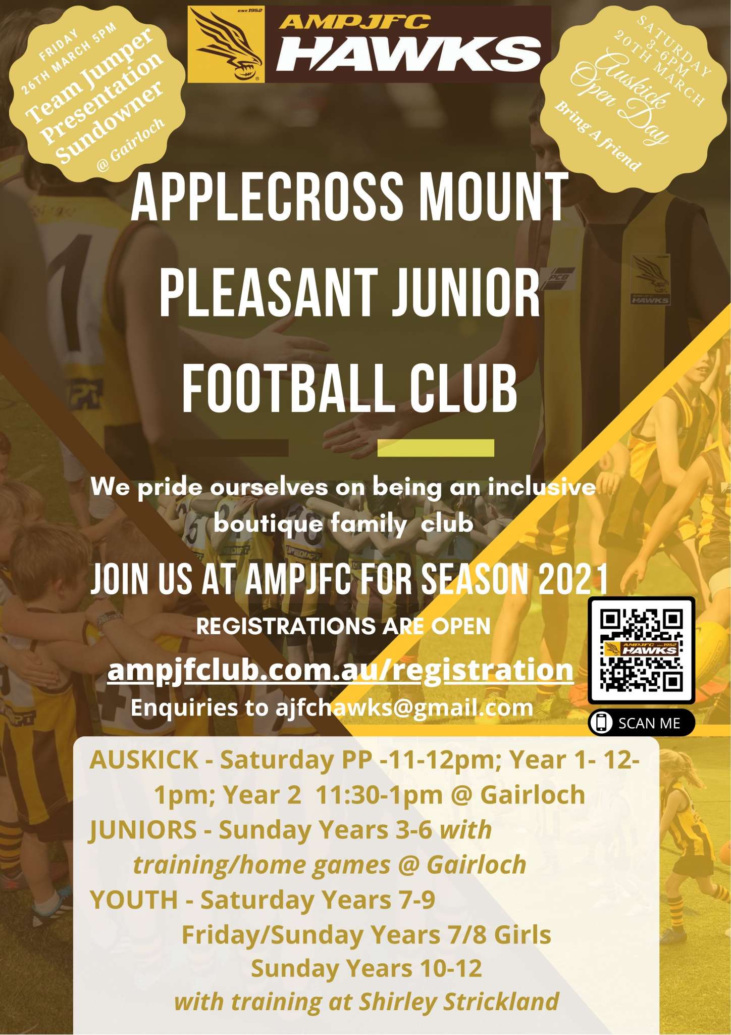 All Used News: AMPJFC Player Registrations for 2021