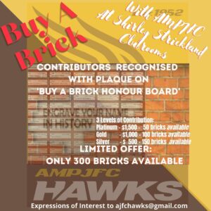 Hawks News: AMPJFC ‘Buy A Brick’ Fundraiser